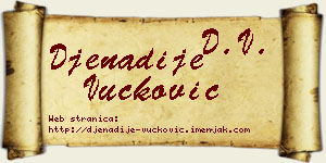 Đenadije Vučković vizit kartica